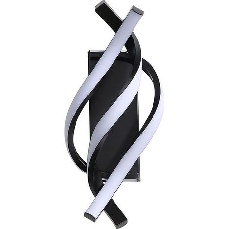 Applique Murale Interieur, Lampe LED Murale Moderne 22W Design Incurvée, Appliques 3000K Lumière Blanche Chaude, pour Chambre à Coucher, Salon