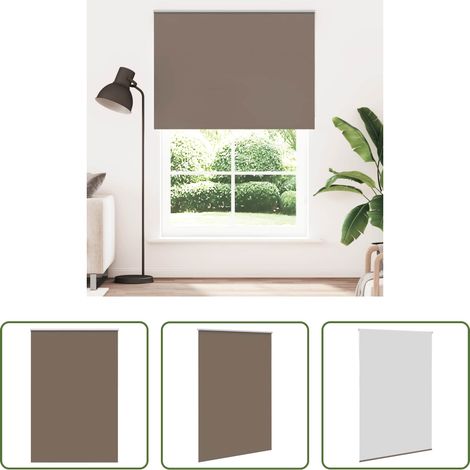 vidaXL Lichtschutz - Verdunkelungsrollo Kaffeebraun 150x230cm Stoffbreite 146,6 cm (1/5)