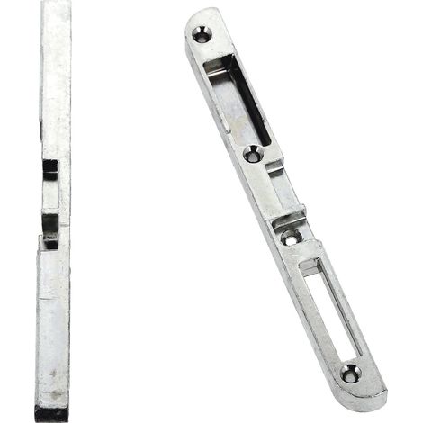Ferco – Gâche centrale TRIMATIC à défoncer droite – Pour crémones-serrures GU EUROPA R2 – Métal durable – Dimensions 190 x 18 x 13 mm