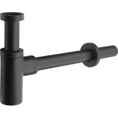 Sapho - Siphon für Waschtisch 1 1/4, Abfluss 32 mm, rund, schwarzmatt SI515 (1/5)