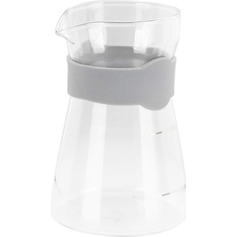 Cafetière manuelle verre borosilicate résistant, thermomètre intégré, contrôle température, camping voyage usage quotidien