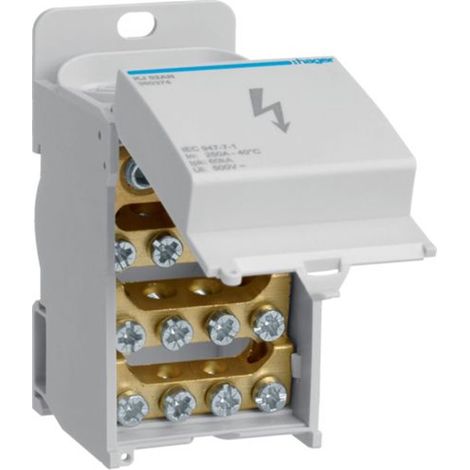 Bloque de distribución Hager KJ02AN neutro 250A compacto