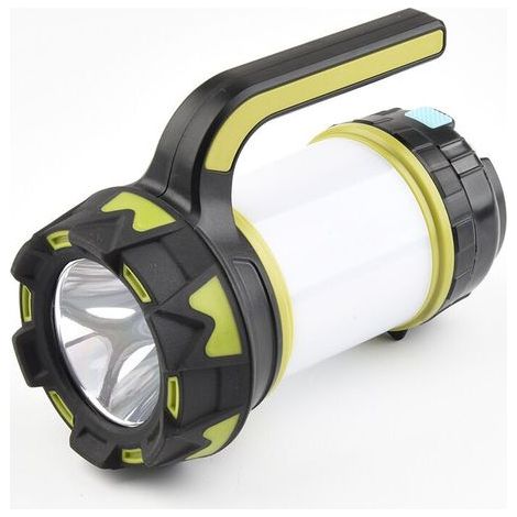 Lanterne LED Rechargeable, 1000 Lumens 3000mAh Lampe Camping 360°, Lampe Led Rechargeable Projecteur Portable, Ultra Puissante, Lampe de Camping 6 Modes, Câble USB Inclus, IPX4 Étanche NPTERBL (1/5)