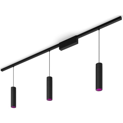 Hue Perifo - White and color set de 3 lampes suspendues noires - 929003117101 (1/5)