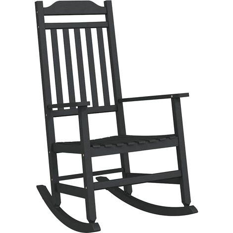Maison Exclusive - Mecedora Negro 84 x 65 x 114 cm Resina
