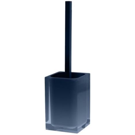 Gedy, Porta Scopino WC, Felce Plus, Nero Opaco, In Acciaio Inox