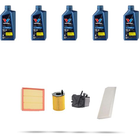 Kit tagliando 4 FILTRI e 5L OLIO compatibile con Mini ONE II (R56) 1.6 Diesel 66kw dal 2009 al 2010 (1/5)