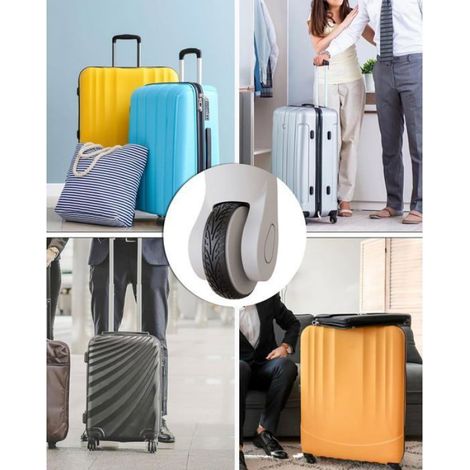 Housse Roue Bagage Silicone Lot de 8 - 8 pièces, multicolore, 5cm - protection roue valise reduction bruit vibration 8 rou Aucunely (1/5)