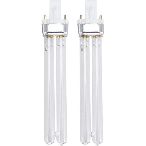 Due lampade di sterilizzazione UV da 11W, adatte per sterilizzatori per acquari, attacco G23. (1/3)