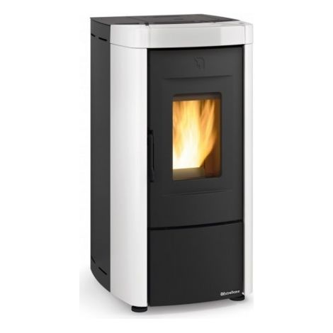 Extraflame – Poêle à granulés 7 kW – Évacuation arrière – Efficacité 90,4% – Pour volume jusqu'à 200 m³ – MOIRAEVOBLANC