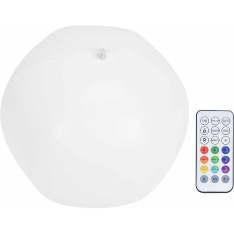 Lot LED Gonflable 16 Couleurs Étanche Sans Fil Télécommande Lumière Flottante pour Décoration Piscine Fête