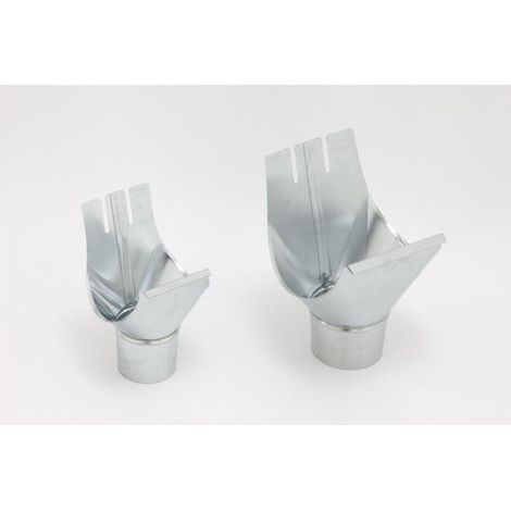Naissance agrafable - zinc naturel - dév. 333 - Ø100 mm - ht 190 mm - 220010721