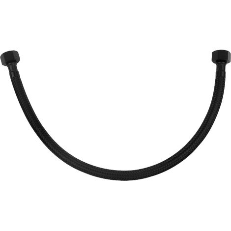 Schwarzer Nylon-Geflechtschlauch 3/8"x3/8", Länge 40 cm