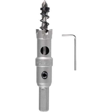 16mm Carbide Hole Saw Drill Bit, Tungsten Carbide Hole Cutter, Industrial Hole Cutter for Stainless Steel, Metal, Iron, Alloy, Copper, Wood and Plastics (1/4)