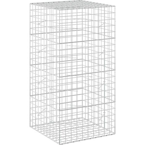 Gabion avec Fil de 5 mm et Maille de 10x10 cm 100x100x200 cm vidaXL (1/5)