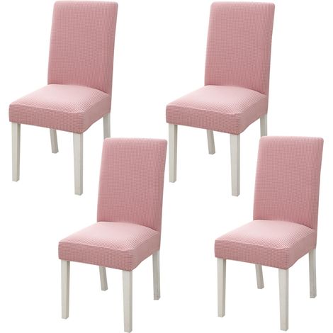 Housse De Chaise - Extensible En Polyester Et Spandex - Pour Salle À Manger Restaurant Maison - 4 Pièces (1/5)