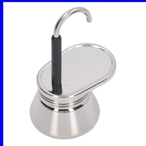 Cafetière Italienne Légère en Acier Inoxydable, Cafetière à Moka à Bec Unique pour le Camping en Plein et la Maison Femeo (1/4)