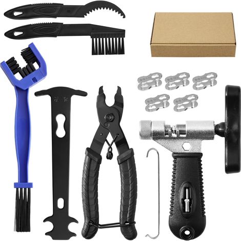 Kit d'outils pour Chaîne de Vélo, Derive Chaine Velo, Pince Chaine Velo, Jauge de Chaîne, Outil de Réparation de Chaîne de Vélo (1/5)