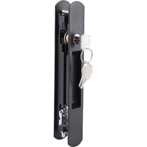 Serrure à crochet pour porte et fenêtre, Porte coulissante fenêtre crochet serrure porte mobile moderne simple double face serrure pour maison hôtel appartement bureau