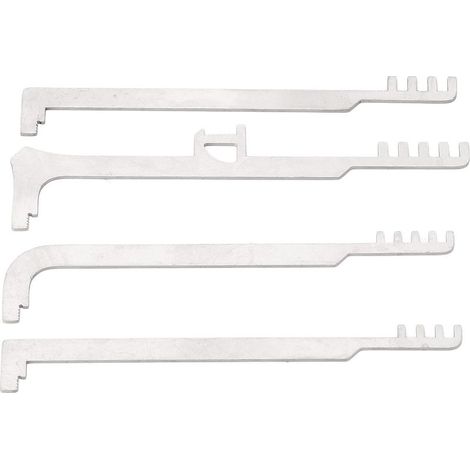 Pics de Verrouillage de Peigne en Acier Inoxydable, Outils à Dents Métalliques Portables 4 Pièces pour la Réparation de Lutte contre L'incendie (1/5)