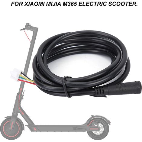 Câble d'alimentation 42V en caoutchouc noir pour trottinette électrique Xiaomi M365, Mijia, 1.27m