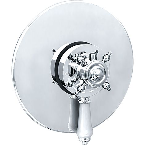 Traditional Thermostatic Concealed Shower Valve with Lever and Knob