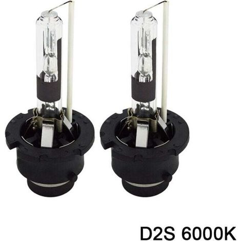 Lot de 2 AC D2S 6000K Xenon HID Ampoule Lampe à Décharge Phare Ampoule de Rechange HID Lampe Xénon 35W - 12V (1/4)