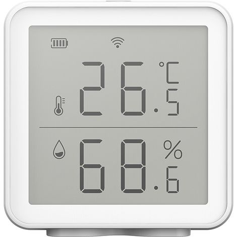 Ce thermomètre et hygromètre intelligent Wi-Fi est compatible avec les capteurs de température numériques et peut enregistrer (1/5)
