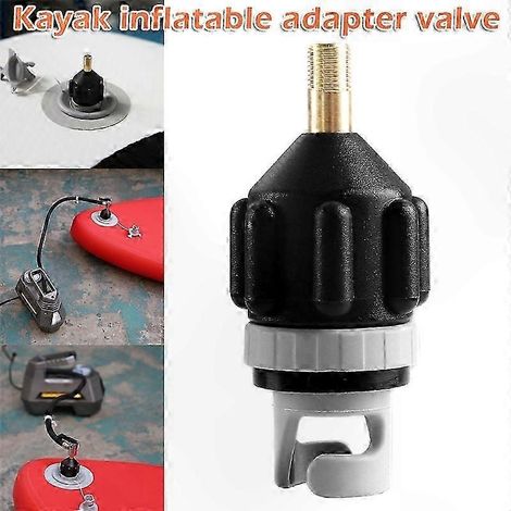 Adaptateur pour pompe à air de kayak et de paddleboard - conception en caoutchouc durable (1/3)