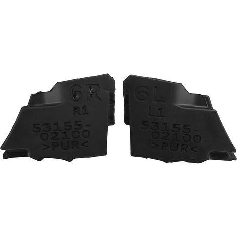 1 paire de blocs éponges de protection de capot moteur 53155-02100 53156-02090 pour Toyota Corolla 14-18, joint d'étanchéité de radiateur (1/5)