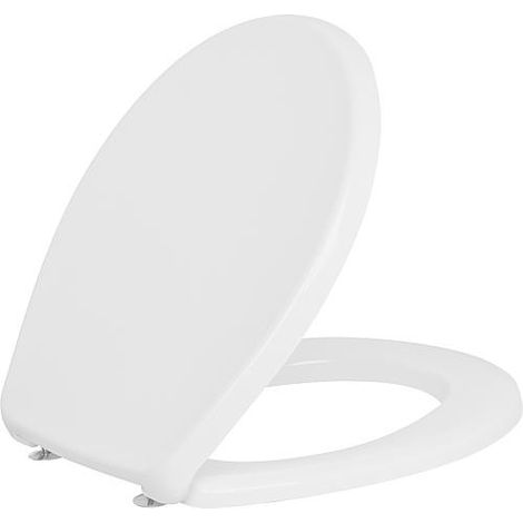 Abattant WC NEMO blanc duroplast - charniere inox lxHxP : 383x49x460 mm