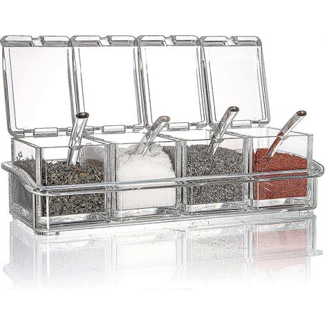 Transparentes Gewürzglas mit Fächern (1/5)