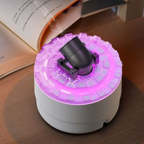 BelleRise - Diffuseur aromatique USB – brume froide certifiée CE/FCC – 300 ml blanc pour maison (1/5)