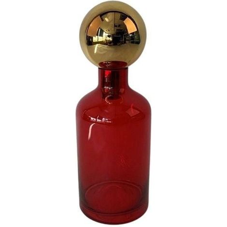 Vaso bottiglione D14 x H39 cm rosso Mercury