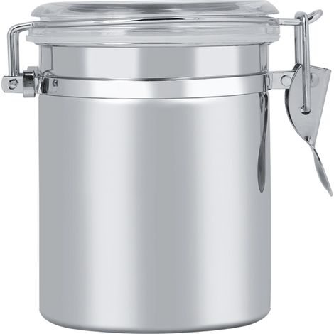 Boîte de Rangement Alimentaire Acier Inoxydable pour Café, Thé, Sucre, Lait en Poudre (10x11cm) (1/5)