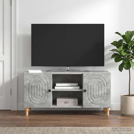 vidaXL Mueble de TV Gris Hormigón 102 x 34,5 x 50 cm (1/5)