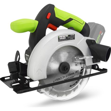 Scie circulaire sans fil 20V – Lame 150mm 18 dents – Profondeur de coupe 45mm – Moteur performant pour bois dur – Constructor (1/4)