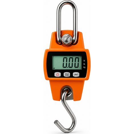 Portable Electronic Hanging Scale 300 kg Orange (1/5)