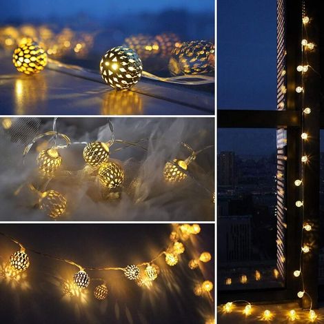 40 Luci a stringa LED, Luci a stringa natalizie, Luci a stringa natalizie a LED, Luci a stringa a stella, Luci a stringa natalizie a LED, Luci a tenda a stella, Decorazione (1/4)