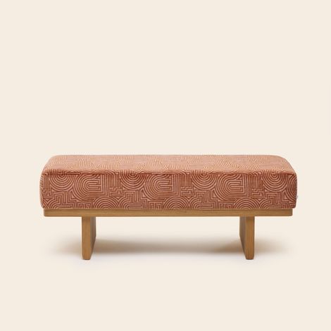 Banc en Bois et chenille bicolore Klark ANCA (1/4)