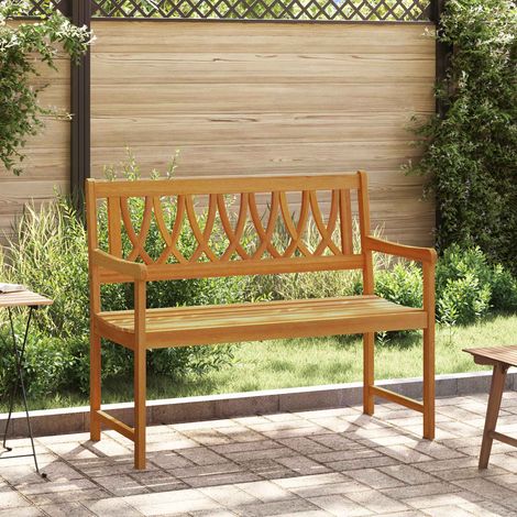 vidaXL Panchina da esterno Naturale 110 x 55,5 x 90 cm
