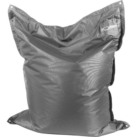 Cuscinone Poltrona Pouf Gigante 175x135 cm in Acrilico Pomodone Grigio Chiaro (1/5)