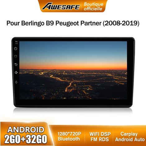 AWESAFE Autoradio Android 13 pour Berlingo 2 (2008-2019) 2Go+32Go avec 9'' Écran Tactile Carplay Android Auto GPS Wifi (1/5)