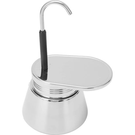 Cafetière à expresso, cafetière à moka à tube unique de grande capacité, robuste, portable et facile à utiliser, machine à expresso en acier inoxydable adaptée au (50 ml) (1/5)