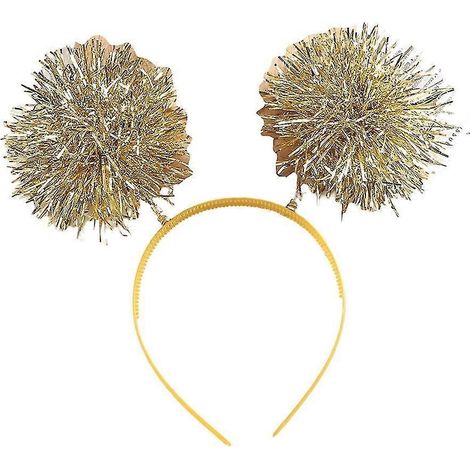 Bandeau à guirlandes et boules rebondissantes pour filles et femmes, diffusion en direct-Gold (1/5)