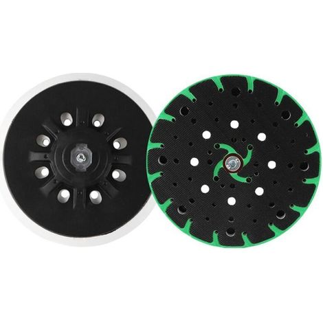 Platorello abrasivo Create Idea da 150 mm per levigatura senza polvere, connessione a strappo filettata M8, platorello di supporto compatibile con levigatrici orbitali Bosch, compatibile con Festool E