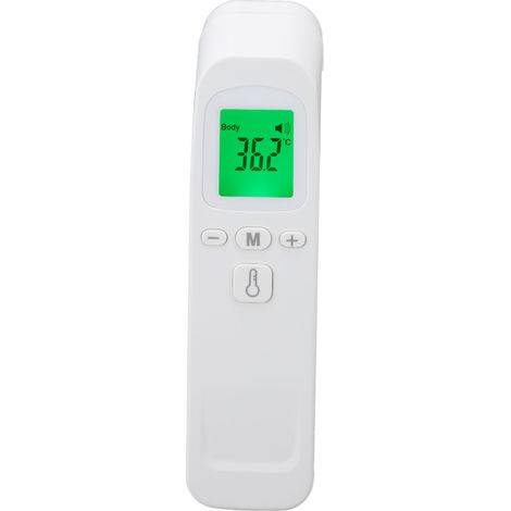 Thermomètre frontal blanc électrique numérique infrarouge sans contact pour hôpital (1/5)