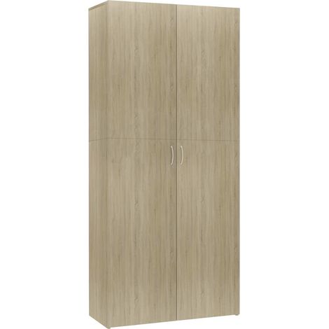 Scarpiera Mobile per scarpe Rovere Sonoma 80x35,5x180 cm in Legno Multistrato (1/5)