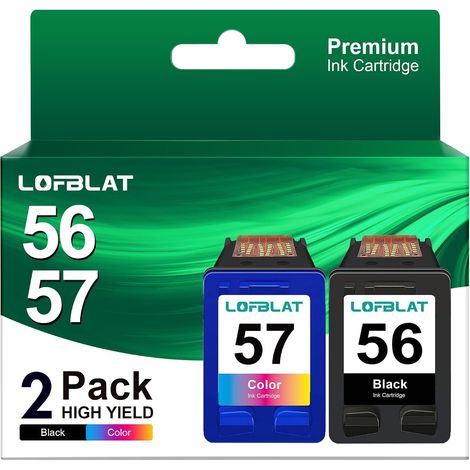 Cartouches d'encre Compatibles pour HP 56 57 pour PSC 1210 (1/5)