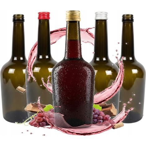 5 Flaschen Gloria Olive 500ml (für Tinkturen, Wein, Essig, Kombucha, Saft) (1/5)